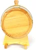 A wooden barrel on a wooden stand, shown from the front. Voir les images du produit