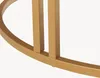 A close-up view of the gold-colored metal base of a table. Produktbild-Vorschau