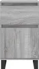 vidaXL Sideboards 2 Stk. Grau Sonoma 40x35x70 cm Produktbild-Vorschau 6