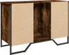 vidaXL Spodná skrinka pod umývadlo dymový dub 91x35x60 cm Náhľad obrázku produktu 6