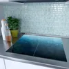 Spritzschutz Herdabdeckplatte Schneidebrett aus Glas Blaue Produktbild-Vorschau 2