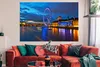 MuchoWow® Poster Bunte Gebäude und das London Eye am Abend Produktbild-Vorschau 2