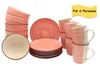 Keramik Frühstücks-Service - Rosa 18-teilig für 6 Personen, Produktbild-Vorschau 1