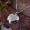 Kleines Herz Medaillon: Silber Foto Anhänger mit Kette Produktbild-Vorschau 3