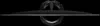 A top-down view of a black computer monitor on a black background. Produktbild-Vorschau