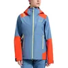 Damen Hardshelljacke "Crossridge Evo Shell Jkt W" von La Sportiva in Blau und Orange; mit Kapuze und Reißverschlusstaschen. Produktbild-Vorschau