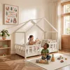 Letto per bambini 'Treviolo' in look casa con protezione Anteprima dell’immagine prodotto 4