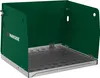 A green welding booth with a metal floor. Produktbild-Vorschau