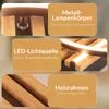 ZMH LED Deckenleuchte Holz Deckenlampe 24W 38cm Produktbild-Vorschau 8