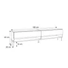 RTV Schrank CALANTE 180 cm auf Beinen mit LED-Beleuchtung Produktbild-Vorschau 5