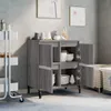 Sideboard Grau Sonoma 60x35x70 cm Holzwerkstoff , Kommoden Produktbild-Vorschau 3