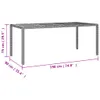 vidaXL 7-tlg. Garten-Essgruppe Schwarz Poly Rattan & Produktbild-Vorschau 10