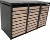 DEGAMO Mülltonnenbox 3er BERLIN 200x80x116cm für Tonnen 120 Produktbild-Vorschau 1