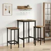 vidaXL Table de bar, 52 x 52 x 110 cm, matériau de bois, Voir les images du produit 2