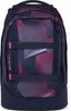 A navy blue backpack with a geometric pink and purple pattern. Anteprima dell’immagine prodotto