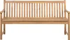 BELIANI Gartenbank hellbraun Akazienholz 160 cm Landhaus Produktbild-Vorschau 1