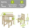BOMI® Baby Möbel Set 2 Stühle und Tisch Amy aus Kiefer Produktbild-Vorschau 7