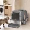 Arenero para gatos Bingopaw de 65 litros, de acero Vista previa de la imagen del producto 10