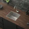 ML-Design Küchenspüle mit Ab- und Überlaufgarnitur, Silber, Produktbild-Vorschau 1