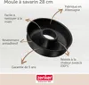 Zenker 7408, Forma na bábovku, Kulatý, 230 °C, Černá, Náhled obrázku produktu 7