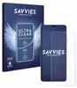 A product box and a screen protector for a smartphone. Produktbild-Vorschau
