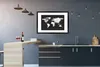 MuchoWow® MuchoWow® Gerahmtes Poster Weltkarte - Marmor - Produktbild-Vorschau 5