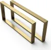 1xPaar sossai Couchtisch Tischkufen 65x40cm in Gold Produktbild-Vorschau 1
