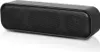 A black USB soundbar is shown from a slightly elevated front-left angle against a white background. Produktbild-Vorschau