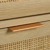Relaxdays Kommode, 3 Schubladen, Rattan- & Holzoptik, HBT Produktbild-Vorschau 9