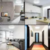 A collage of four different interior scenes showcasing modern home decor and lighting. Podgląd zdjęcia produktu