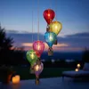 Carillon éolien solaire avec 6 montgolfières colorées, Voir les images du produit 8