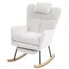 Poltrona a dondolo Merax Teddy, poltrona relax con Anteprima dell’immagine prodotto 9