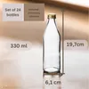 gouveo 24er Set Glasflaschen 330 ml Retro mit Produktbild-Vorschau 2