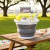 Seau de camping pliable Ø 24 cm gris - 5 L - Seau en Voir les images du produit 7