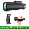 Monokular Teleskop, HD 12x52 Teleskop Hochleistungsprisma Produktbild-Vorschau 1