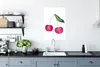 MuchoWow® Poster Kirschen - Obst - Weiß 40x60 cm - Plakate Produktbild-Vorschau 3
