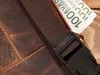 Herren Leder klassische Hüfte Nierentasche braun Vintage Produktbild-Vorschau 7