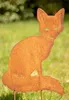Rost Gartenstecker Fuchs 59 cm hoch Edelrost Gartendeko Produktbild-Vorschau 2