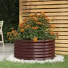 vidaXL Fioriera in acciaio verniciato a polvere 80x80x36 cm Anteprima dell’immagine prodotto 2