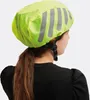 2 x Fahrradhelm Regenschutz Neon Gelb mit reflektierenden Produktbild-Vorschau 6