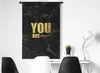 MuchoWow® Wandteppich Wandbehang Zitate - Magie - Gold - Produktbild-Vorschau 4