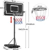 Yaheetech Mobiler Basketballständer Höhenverstellbarer Produktbild-Vorschau 3