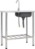 vidaXL Évier de camping avec robinet Acier inoxydable Voir les images du produit 3