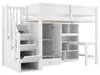 Hochbett mit Schreibtisch, Schrank, Regal, Stauraumtreppe, Produktbild-Vorschau 9