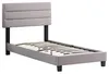 Polsterbett TUCSON 90x200 cm in grau, modernes Jugendbett Produktbild-Vorschau 2