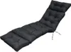 A black chaise lounge cushion is shown against a white background. Náhled obrázku produktu