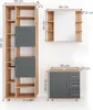Badmöbel-Set Vicco Ilias Eiche 3 Teile, mit Unterschrank 60 Produktbild-Vorschau 3