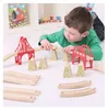 Bigjigs Rail Drevená koľajová súprava Most 18 dielov Náhľad obrázku produktu 7
