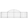 Gabionen mit Hochbogen 30 Stk. 200x50x40/60 cm Verzinktes Produktbild-Vorschau 4
