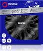 The image shows the packaging for Sparco wheel covers, featuring a close-up of a wheel and product details. Produktbild-Vorschau